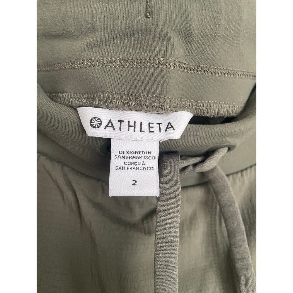 Athleta Trekkie North Jogger Pants 2 Mountain Olive Green Travel Hiking Gorpcore - Picture 6 of 6